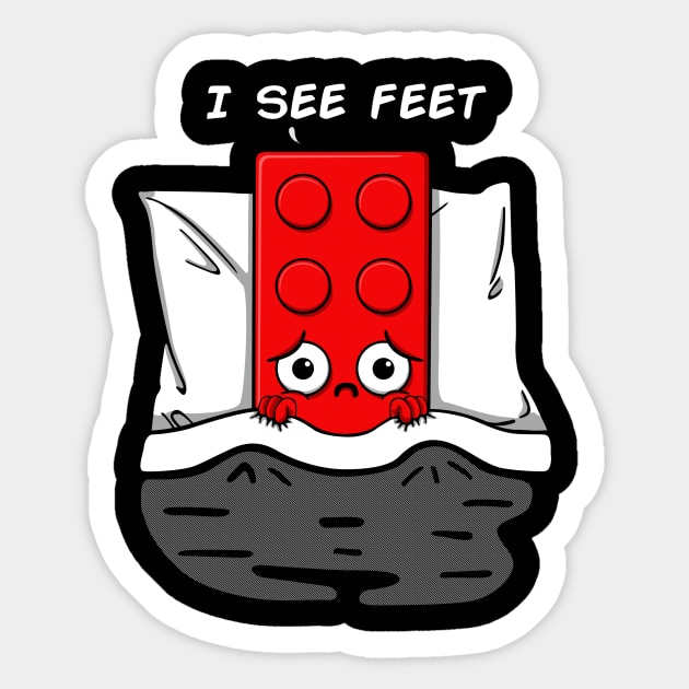 I see feet Sticker by Melonseta